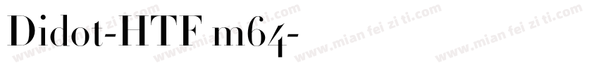 Didot-HTF m64字体转换